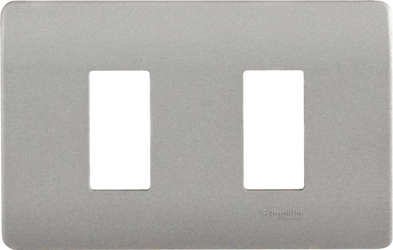 Placa 2 Puestos C/Soporte Niquel Genesis MWD130407452