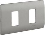 Placa 2 Puestos C/Soporte Niquel Genesis MWD130407452