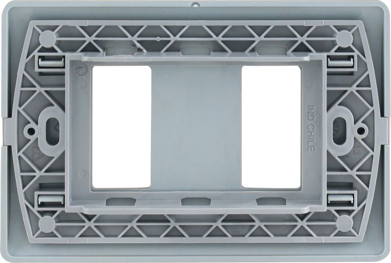 Placa 2 Puestos C/Soporte Niquel Genesis MWD130407452