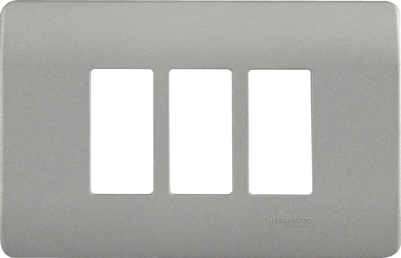 Placa 3 Puestos C/Soporte Niquel Genesis MWD130407453