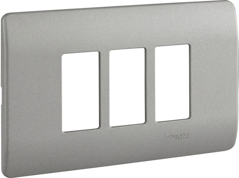 Placa 3 Puestos C/Soporte Niquel Genesis MWD130407453
