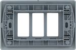 Placa 3 Puestos C/Soporte Niquel Genesis MWD130407453