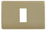 Placa 1 Puesto C/Soporte Dorada Genesis MWD130407441
