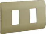 Placa 2 Puestos C/Soporte Dorada Genesis MWD130407442