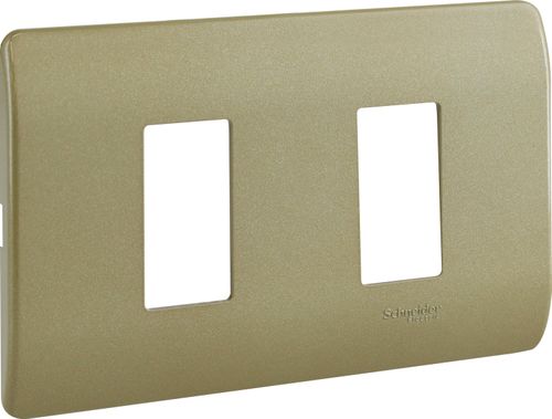 PLACA 2 PUESTOS C/SOPORTE DORADA GENESIS MWD130407442