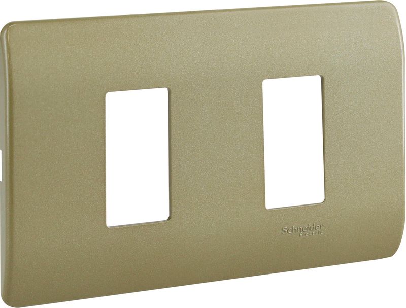 Placa 2 Puestos C/Soporte Dorada Genesis MWD130407442