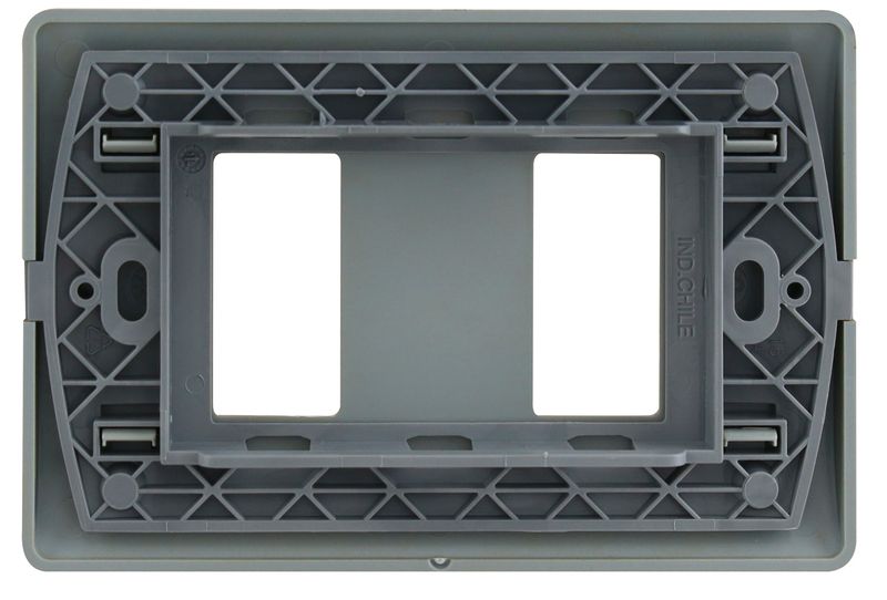 Placa 2 Puestos C/Soporte Dorada Genesis MWD130407442