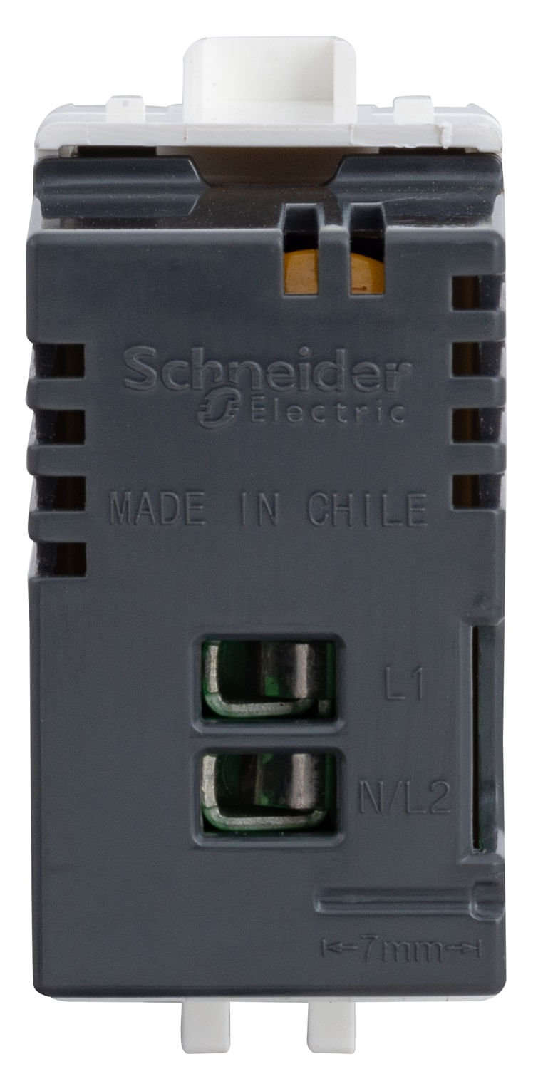 Modulo Cargador USB 250VAC 2.0 1A Blanco Genesis MWD70910