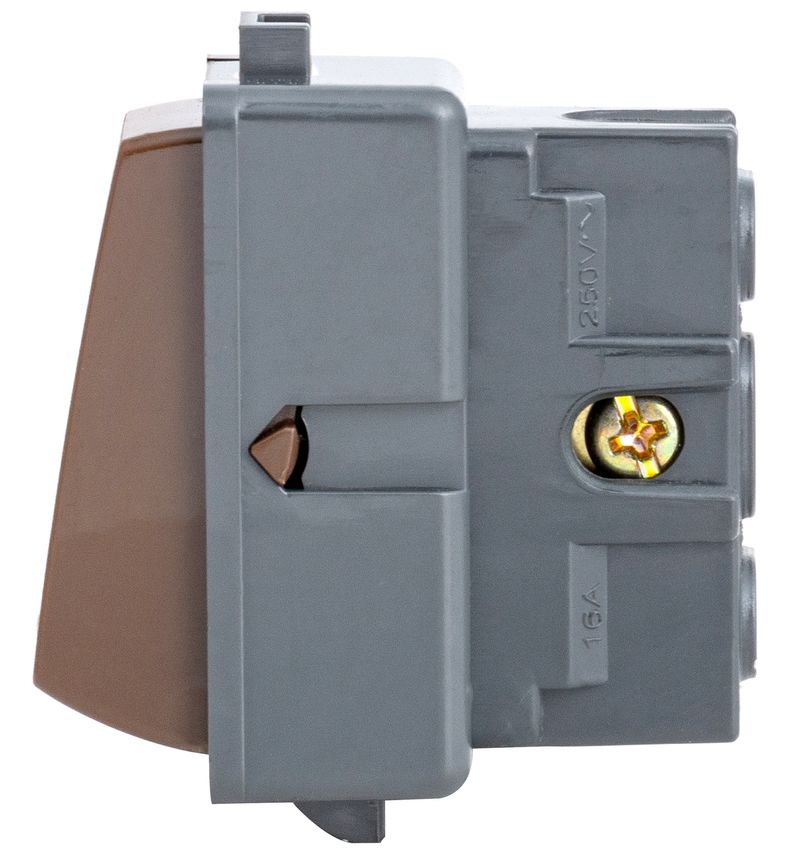 Modulo Interruptor Conmutador 9/24 16A 250V Café Genesis MWD130047101