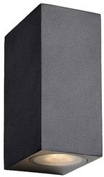 APLIQUE BRICK 2XGU10 IP44 NEGRO OPAL