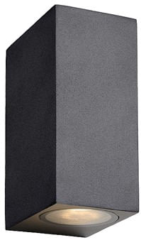 APLIQUE BRICK 2XGU10 IP44 NEGRO OPAL