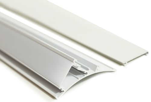 PERFIL ALUMINIO BLANCO CORNISA PARA CINTA LED 3MTS 50,3MMX36,6MM