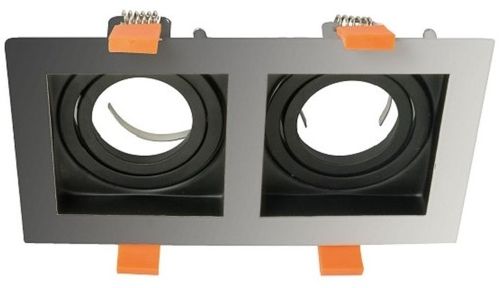 FOCO EMBUTIDO PUZZLE DOBLE GRIS EVO CON BASE GU10 TECHNOLAMP