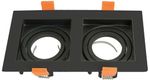 FOCO EMBUTIDO PUZZLE DOBLE NEGRO EVO SIN BASE GU10