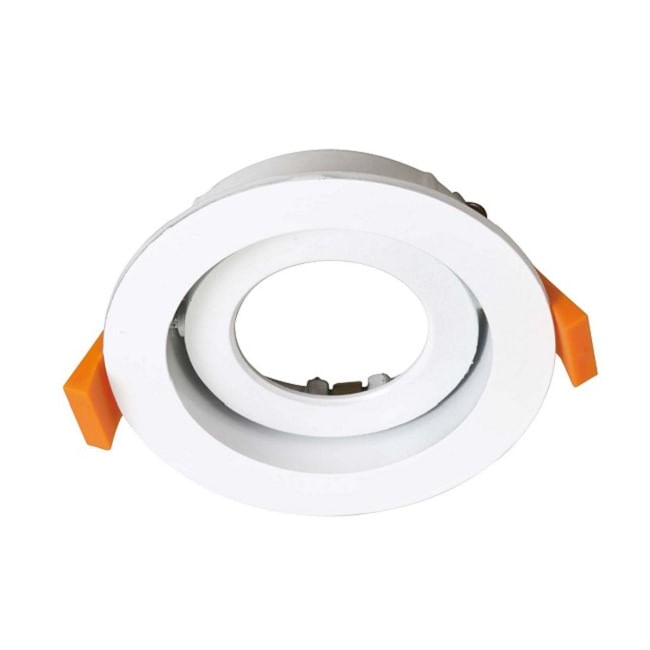 BISEL ORIENTABLE EVO BLANCO IP20 SIN BASE GU10 Aluminio Blanco