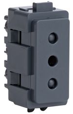 MODULO ENCHUFE 2P+T 10A 250V NOIR GENESIS