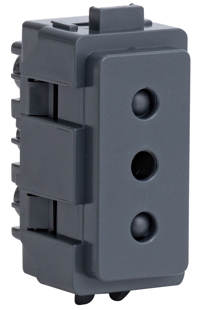 MODULO ENCHUFE 2P+T 10A 250V NOIR GENESIS