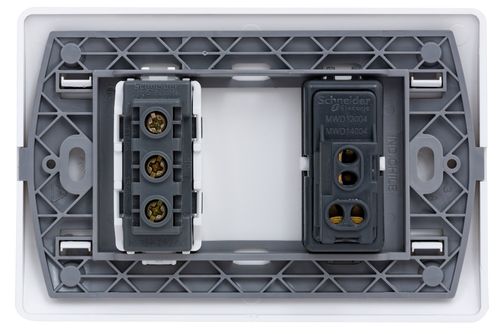 ENCHUFE 2P+T 10A + INT 9/12 250V ARMADO BLANCO GENESIS MWD130247515