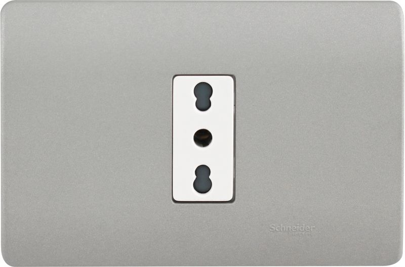 ENCHUFE SIMPLE 2P+T 10/16A 250V ARMADO NIQUEL/BEIGE GENESIS MWD130347446