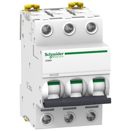 INTERRUPTOR AUTOMATICO 3P 10A C 10KA iC60N Acti9 A9F77310 SCHNEIDER