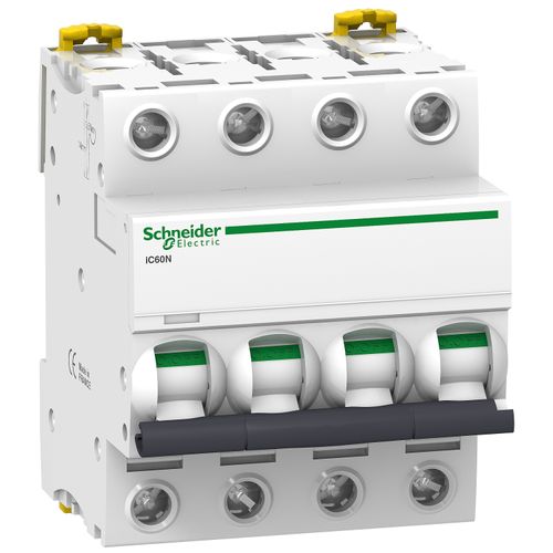 INTERRUPTOR AUTOMATICO 4P 50A C 10kA iC60N Acti9 A9F77450 SCHNEIDER