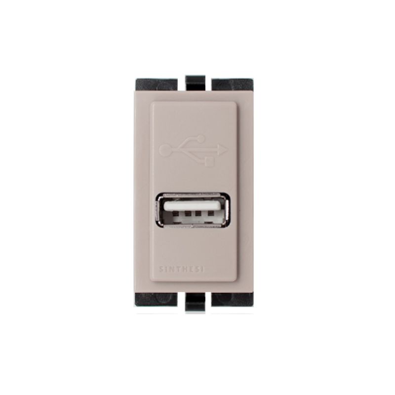 Modulo Cargador Usb 1a 5v S17 Beige 174702