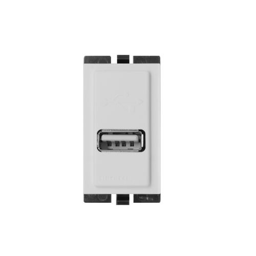 MODULO CARGADOR USB 1A 5V S17 BLANCO 174701 SINTHESI
