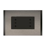 Enchufe Duplex 2p+T 10a 250v Metal Titanio Nobile AF2113E2AMT