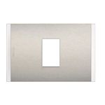 Placa 1 Puesto Metal Aluminio Con Soporte Nobile AF5S1MN