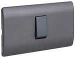 Interruptor Simple 9/12 16a 250v Armado Humo/Noir Genesis MWD130267600