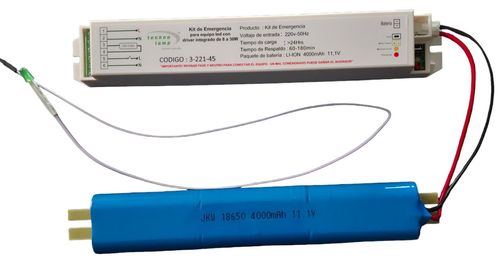 KIT EMERGENCIA PARA LUMINARIAS LED 8-30W 4000mAh 220V SALIDA TECHNOLAMP
