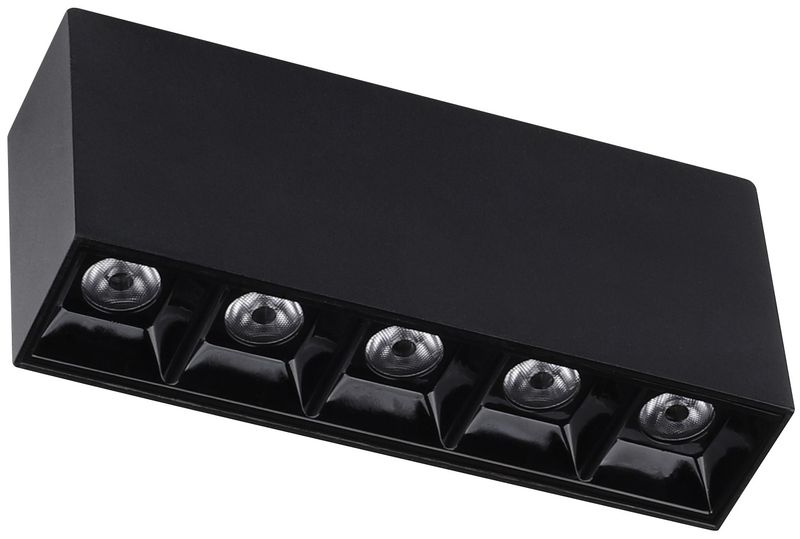 FOCO SOBREPUESTO LED ALFA 24° 10W 13,5 CM 3000K 1000LM IP40 NEGRO