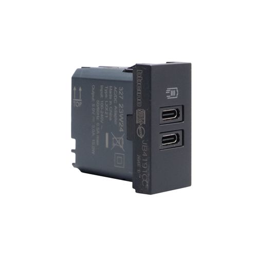 MODULO CARGADOR USB CC 1M NEGRO JB4191CC MATIXGO