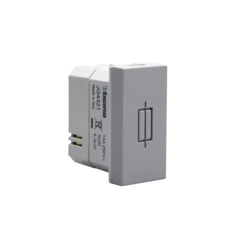 MODULO PORTAFUSIBILE 13A GRIS JG4321 MATIXGO