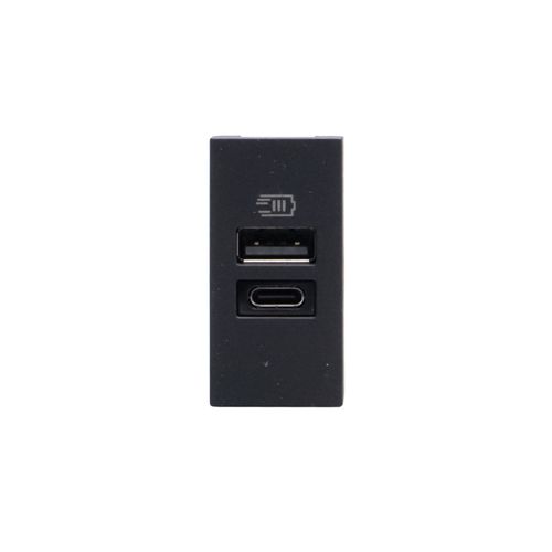 MODULO CARGADOR USB A 1M NEGRO JB4191A MATIXGO