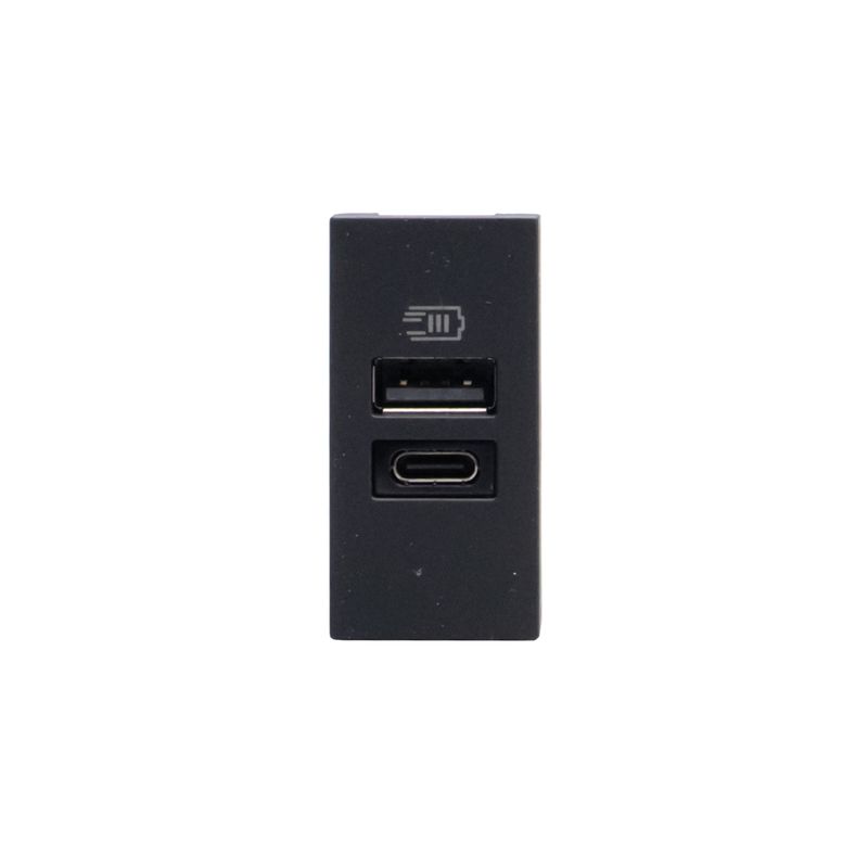 Modulo-Cargador-Usb-A-1M-Negro-JB4191A-MatixGO