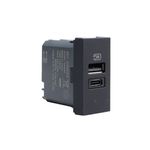 Modulo-Cargador-Usb-A-1M-Negro-JB4191A-MatixGO