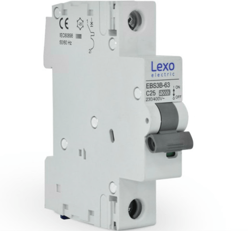INTERRUPTOR AUTOMATICO 1P 25A C 10KA EBS3B-63 5310025