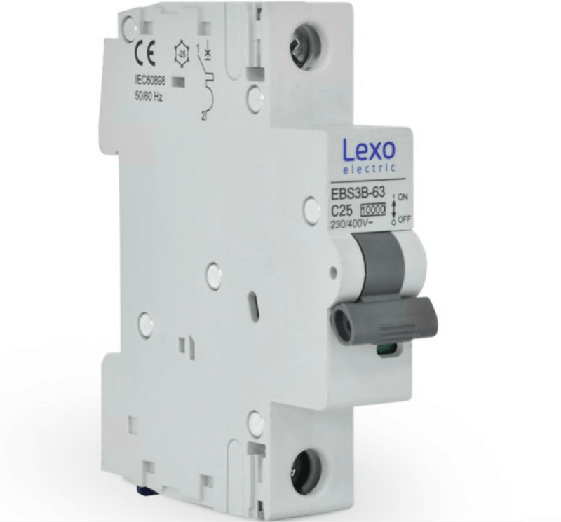 Interruptor Automatico 1p 25A C 10ka Ebs3b-63 5310025 Lexo