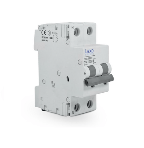 INTERRUPTOR AUTOMATICO 1P+N 20A C 10KA EBS3B-63 5350020
