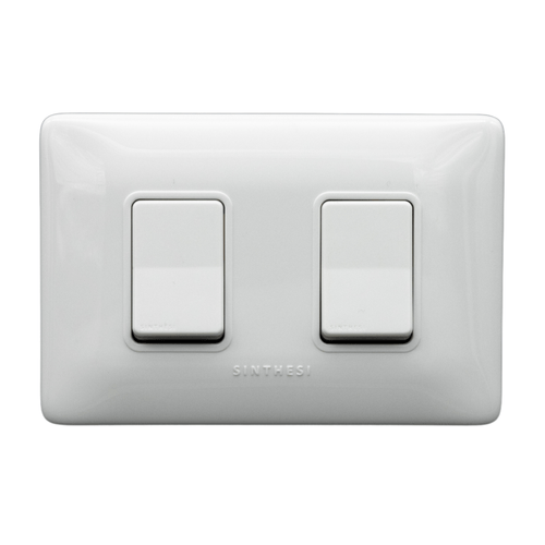 INTERRUPTOR 9/15 DOBLE S12 BLANCO 1293101 SINTHESI