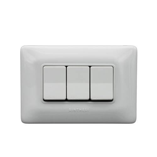 INTERRUPTOR 9/32 TRIPLE S12 BLANCO 1293201 SINTHESI