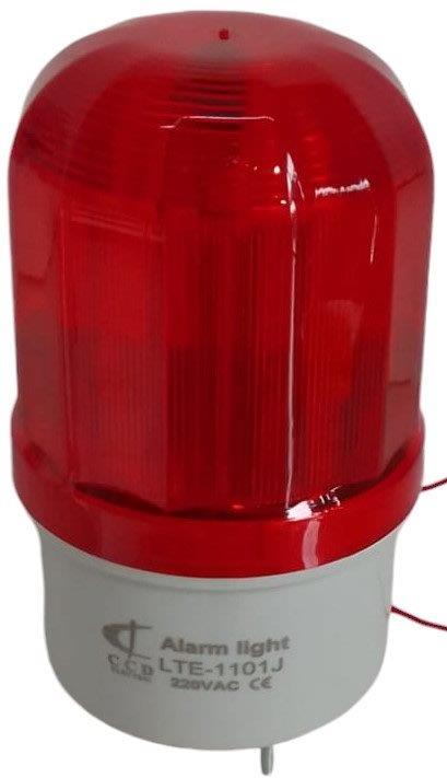 BALIZA LED 10W ROJO CON SONIDO 220VAC ROTATIVA CCD