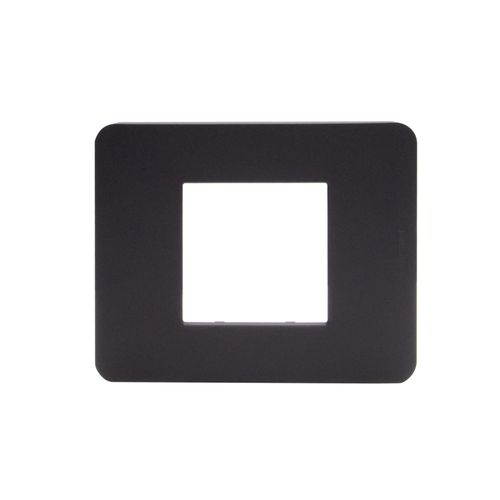 PLACA 2 PUESTOS NEGRO JA4802JB MATIXGO