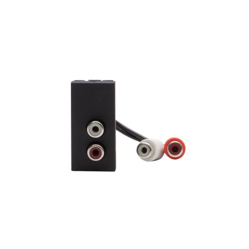 MODULO DOBLE RCA NEGRO JB4269R MATIXGO