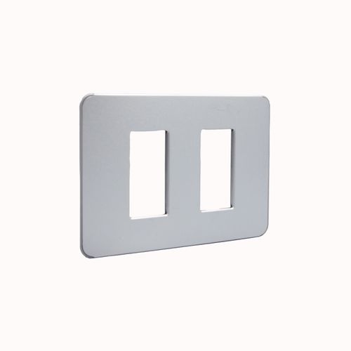PLACA 1+1 PUESTO ALUMINIO JA4803M2AA MATIXGO