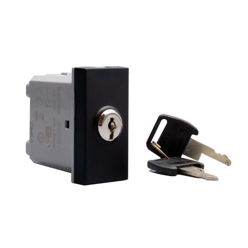 MODULO CONMUTADOR 9/24 1P 10AX C/LLAVE NEGRO JB4022 MATIXGO