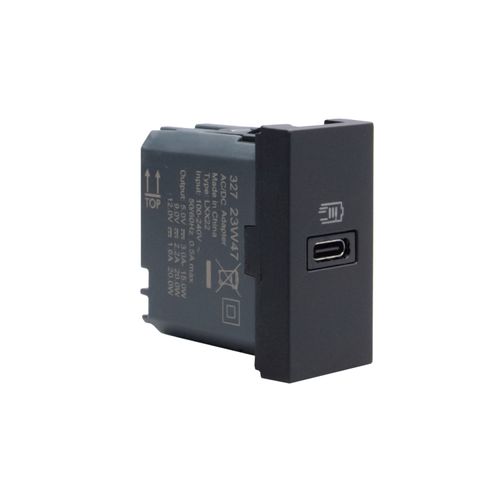 MODULO CARGADOR USB C PD 1M NEGRO JB4192C MATIXGO