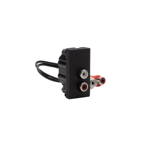 MODULO DOBLE RCA NEGRO JB4269R MATIXGO