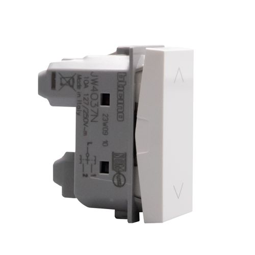 MODULO 2 PULSADOR INTERBLOQUEO BLANCO JW4037N MATIXGO